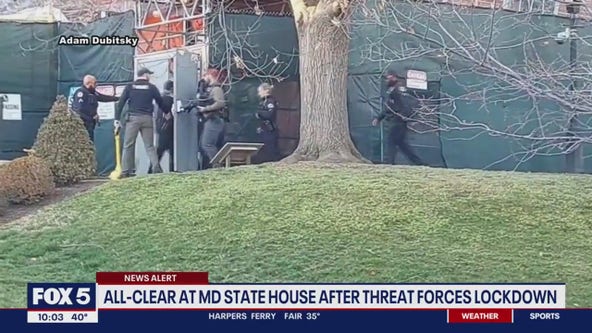 All-clear at Maryland State House after threat forces lockdown