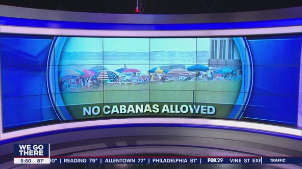 Why cabanas are not allowed at beaches in North Wildwood, NJ