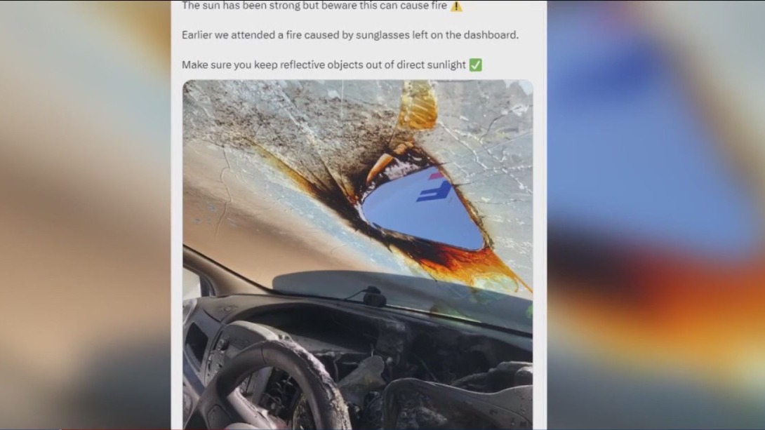 Warning: Don't leave your sunglasses on your car dashboard