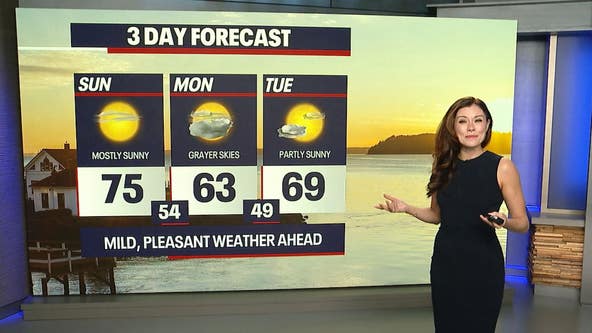 Seattle weather: Beautiful Mother's Day before a grayer Monday