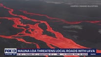 Mauna Loa threatens local roads with lava