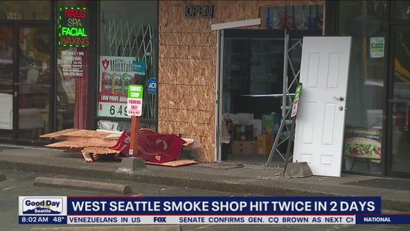 West Seattle smoke shop hit twice in 2 days