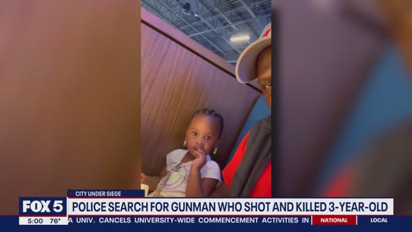 Police search for gunman who shot and killed 3-year-old