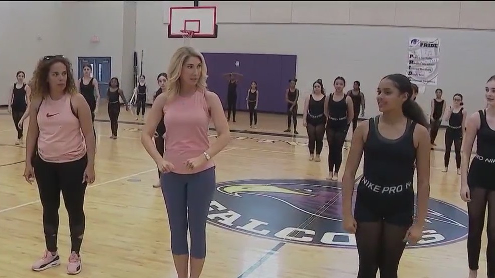 Watch: Millennium Middle School dancers teach Amy a routine