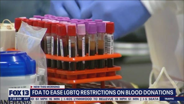 FDA to ease LGBTQ+ restrictions on blood donations