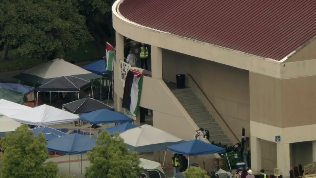 Pro-Palestine protesters take over UC Irvine