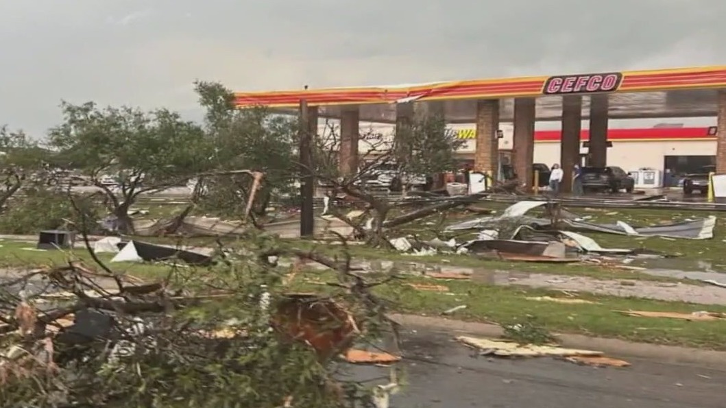 Severe storm damage in Bell County
