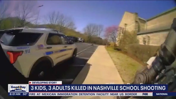 Bodycam footage from the deadly Nashville school shooting