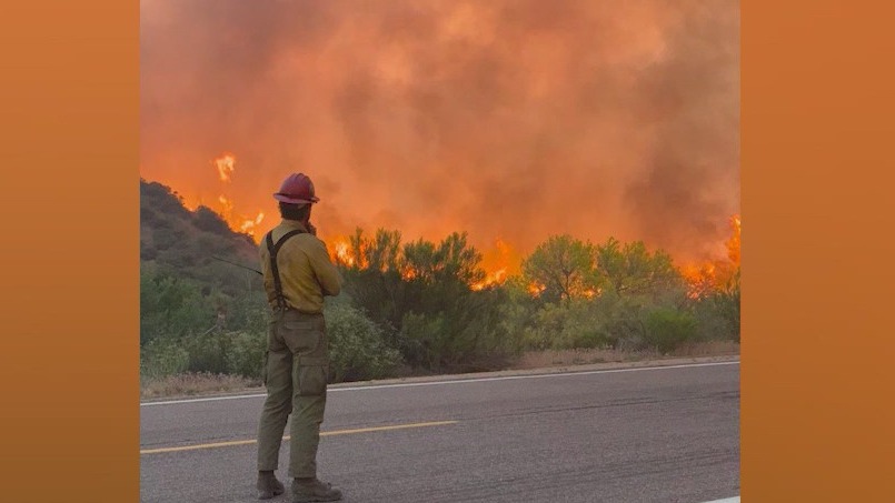 Flying a drone near a wildfire could stop efforts