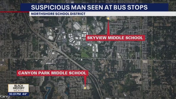 Parents in Northshore School District warned about man trying to talk to students.