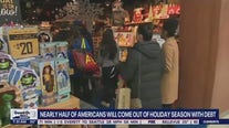 Nearly half of Americans will come out of holiday season with debt