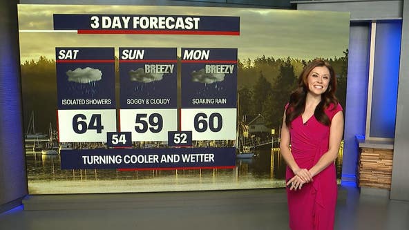 Seattle weather: Rainy weekend with cooler temperatures