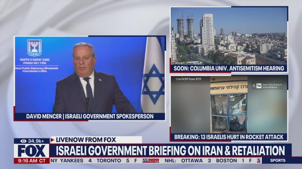 Israeli government briefing on Iran & retaliation
