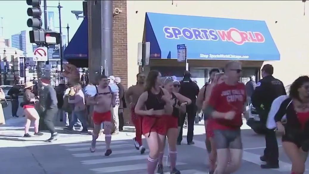 Hundreds run in their undies for annual Cupid's Undies Run in Chicago