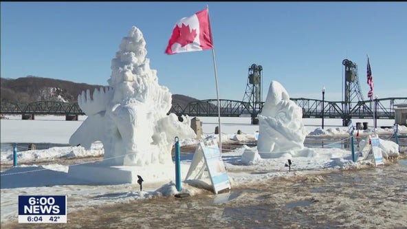 Winter warm up spells demise for snow sculptures