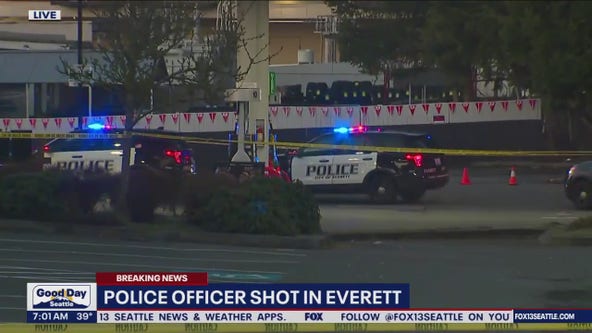 Police officer shot in Everett; suspect dead