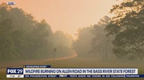 Crews responding to wildfire burning in Bass River State Forest