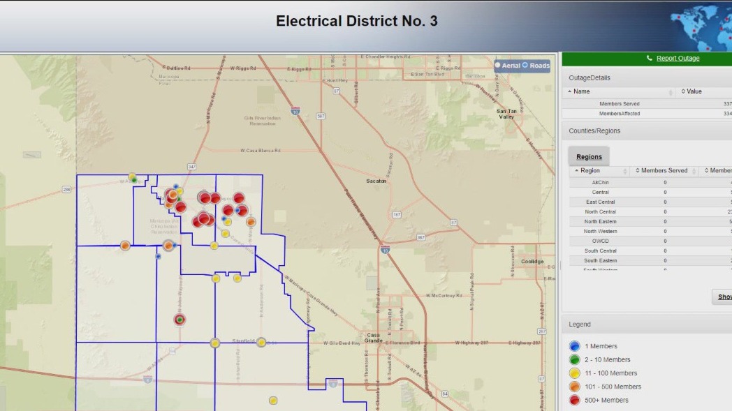 Power outage affects 33k+ people in Maricopa