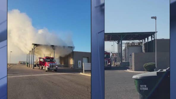 Firefighters working hazmat situation near Glendale airport