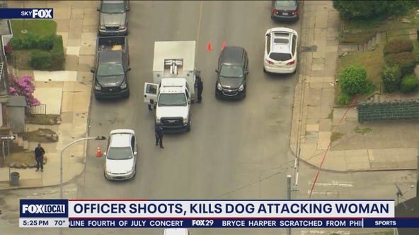 Pit bull attacking woman shot, killed by off-duty police officer