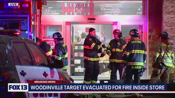 Woodenville Target evacuated after fire