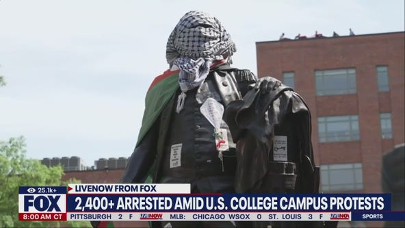 2,400 arrest made in Gaza war campus protests