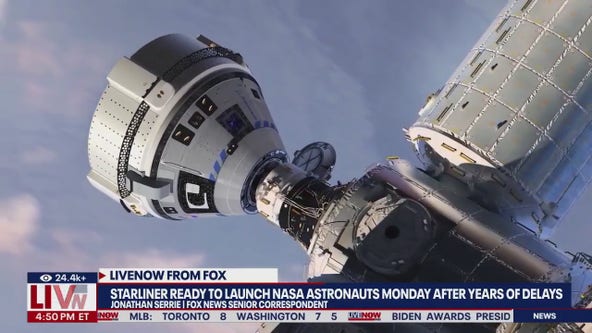 NASA astronauts set to launch on Monday