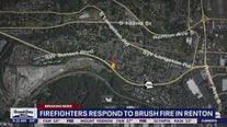 Firefighters respond to brush fire in Renton
