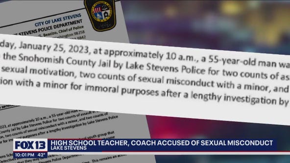 Lake Stevens teacher, coach arrested for alleged sexual misconduct against minors