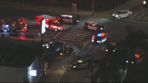 LAPD chase ends in horrific crash in Panorama City