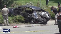 Early morning Danville police chase ends in a fiery crash