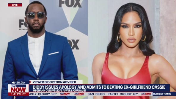 Diddy issues apology, admits to beating ex Cassie