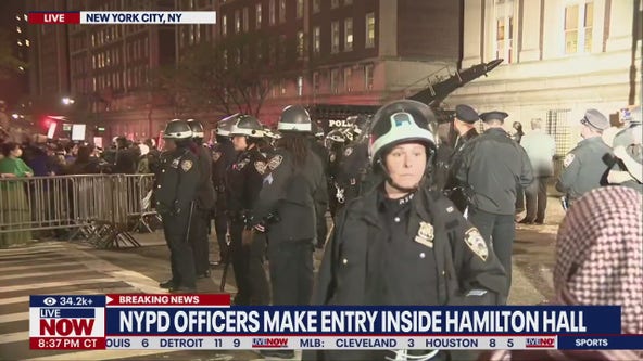 NYPD enters Columbia University building