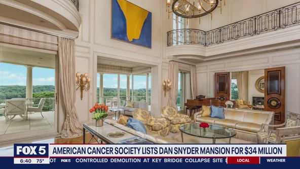 American Cancer Society lists Dan Snyder's mansion for $34 million