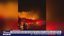 Virginia landfill fire sends flames, smoke into sky