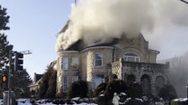 Video: Haley Mansion in Joliet on fire
