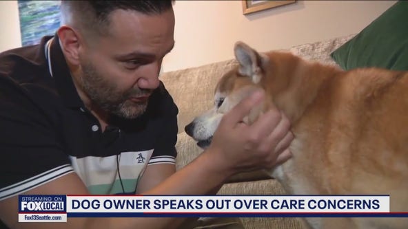 Dog sitter abandons senior dog with dementia