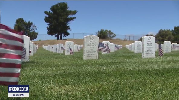 Memorial Day  at National Cemetery in San Bruno