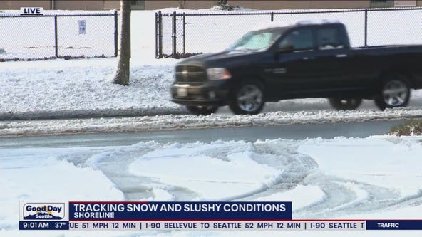 Tracking snow and slushy conditions across Puget Sound