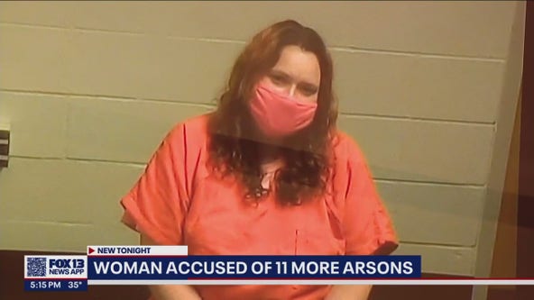Woman now charged with 11 more arsons