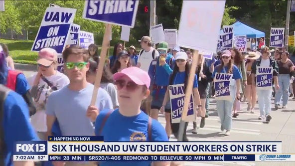 Six thousand UW student workers on strike