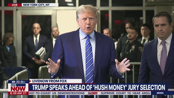 Trump speaks ahead of Day 2 of jury selection