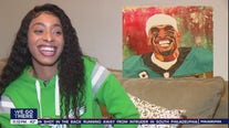 Local artist paints stunning picture of Eagles QB Jalen Hurts