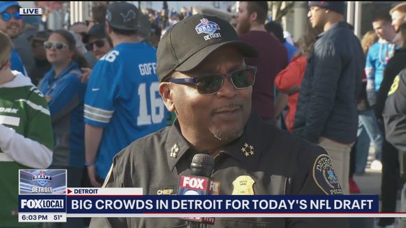 Detroit Police Chief James White talks about the NFL Draft spotlight on city