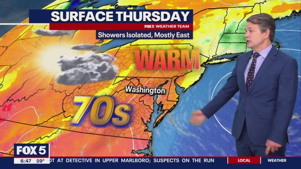 FOX 5 Weather forecast for Thursday, May 16