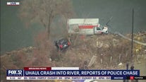 U-Haul crashes into Little Calumet River; 1 hospitalized