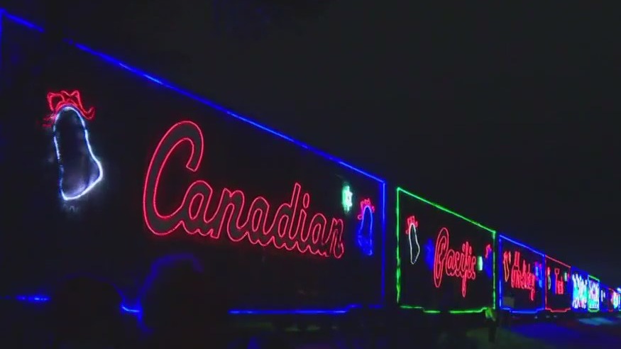 Canadian Pacific Holiday Train stops in Caledonia, Sturtevant