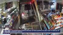 2 businesses burglarized after suspects use van to break in (Zach Anders)