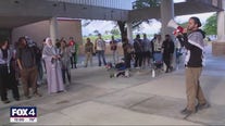 Group waits for UTD protesters to be released from jail