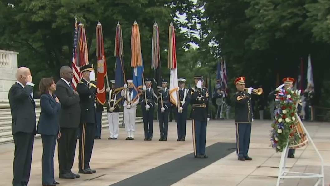 Biden marks Memorial Day with wreath-laying